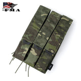 FMA Tactical Triple Magazine Pouch Kriss Vector MOLLE Mag Carrier SMG Mag Camo