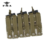 FMA Triple Molle 556 Magazine Pouch Tactical Military Pouches MOLLE Vest Trigeminy Storage Bag