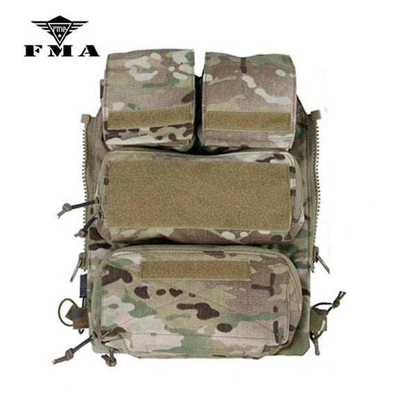 FMA Tactical Vest Zipper Pouch Bags Multicam Limited Edition for Tactical Vest 16-19 AVS JPC2.0 CPC