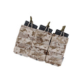 FMA Tactical Triple Molle 556 Magazine Pouch Multicam Military MOLLE Vest Trigeminy Storage Bag