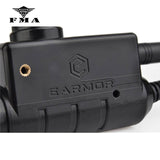 EARMOR Military Tactical Headset Push To Talk PTT Adapter PTT Kenwood for MSA Sordin/3M Peltor