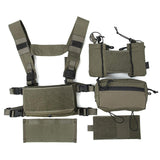 FMA Lightweight Tactical Vest SS Modular Chest Rig Set Chest Hanging 500D Multicam Tropic