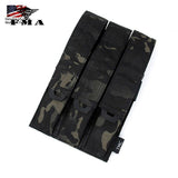 FMA Tactical Triple Magazine Pouch Kriss Vector MOLLE Mag Carrier SMG Mag Camo