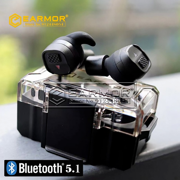 EARMOR M20T Bluetooth Earplugs Hunting Shooting Electronic Earplugs Headset Noise Canceling NRR26db