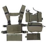 FMA Tactical Fight Vest Rig Set Micro Chest Rig Low Profile Mini Cordura Coyote Brown(CB)