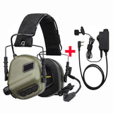 EARMOR M32 Tactical Headset & Kenwood PTT Adapter Set M52 Kenwood