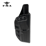 FMA Tactical Glock Holster Concealed Carry Right Hand Tactical Pistol Holster Kydex Inside Waistband Holster for Glock 17/22/31