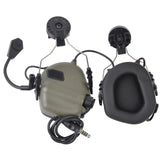 EARMOR M32H MOD4 Tactical Headset & M51 PTT Adapter Set Noise Canceling Headphones