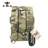 FMA Tactical Pouches Triple Magazine Pouch MOLLE Mag Carrier SMG Mag Camo Military Molle