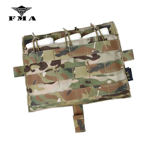 FMA Tactical Molle M4 TRIPLE Magazine Pouch Multicam for Tactical AVS JPC2.0 Vest