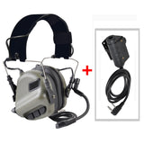 EARMOR M32 MOD4 Tactical Headset & M51 PTT Adapter One Set