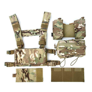 FMA Lightweight Tactical Vest SS Modular Chest Rig Set Chest Hanging 500D Multicam Tropic