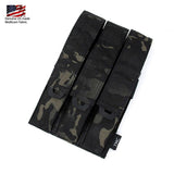 FMA Tactical Triple Magazine Pouch Kriss Vector MOLLE Mag Carrier SMG Mag Camo