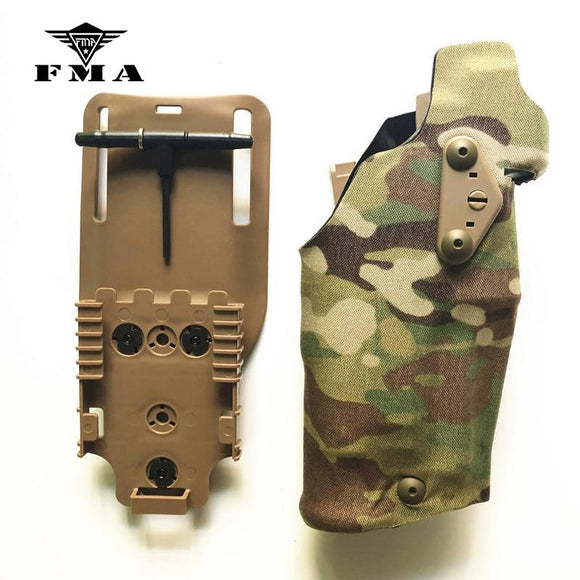 FMA Glock17 Pistol Tactical Holster X300 Light-Compatible for Glock17 / Glock18 Holster