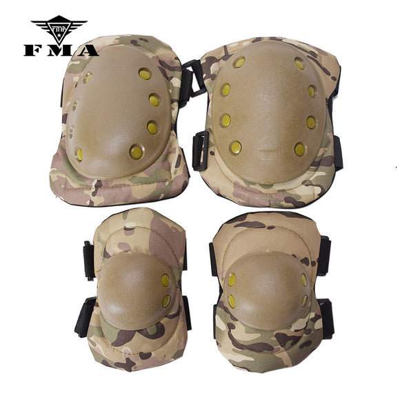 FMA Knee Pads Elbow Pads Set Combat Airsoft Tactical Protective Pads Multicam