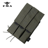 FMA Tactical Triple Magazine Pouch Kriss Vector MOLLE Mag Carrier SMG Mag Camo