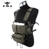 FMA Tactical Chest Rig Full Set Multicam Cordura 500D SS Micro Low Profile Light Fight